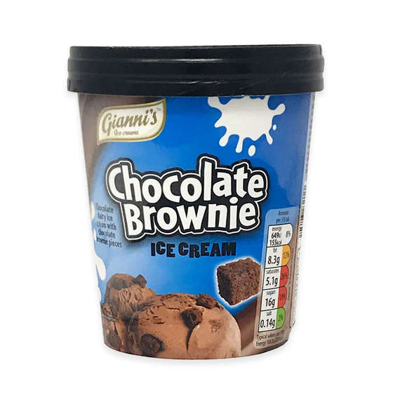 Gianni's Chocolate Brownie Ice Cream 480ml